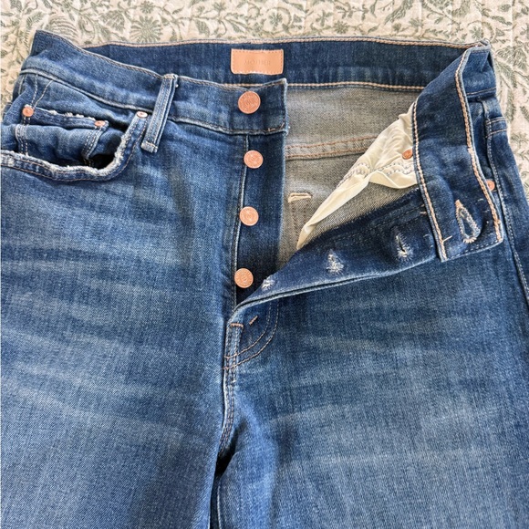 MOTHER The TomCat Roller Flare High-Rise Jeans 27 - Picture 6 of 9